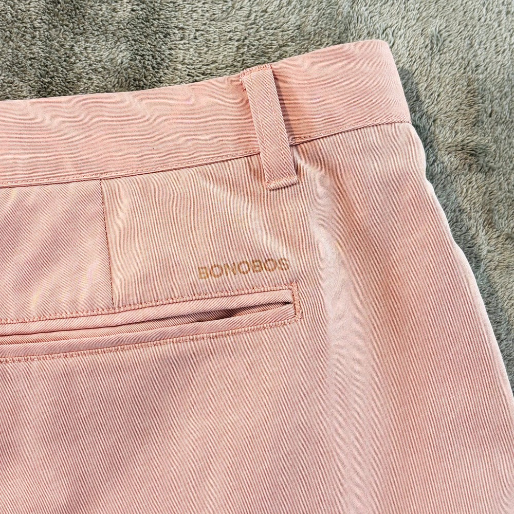 Mens 38 Bonobos Highland Tour Golf Shorts Light Pink‎ 10" Inseam Flaws - Picture 4 of 11
